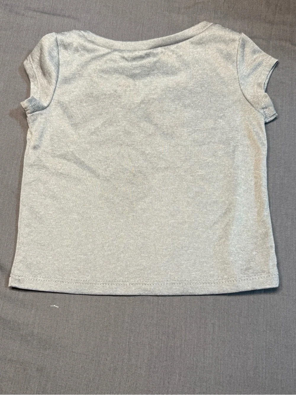 Nike Gray Short Sleeve Tee with Iridescent Swoosh